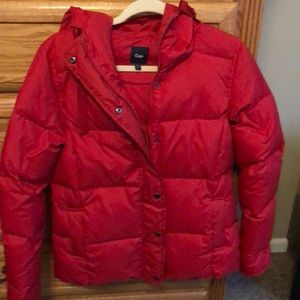 Gap red winter puffer coat